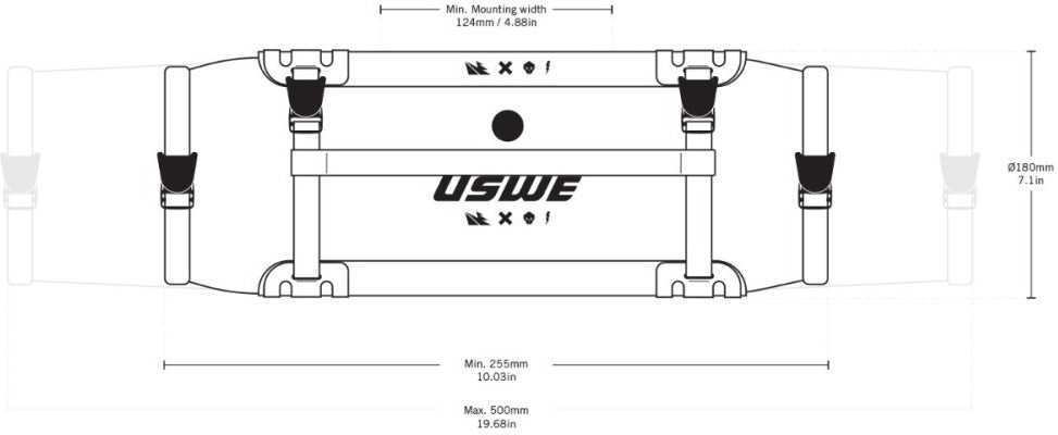USWE Handlebar Roll-top bag - Stuurtas